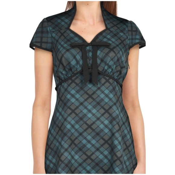 ❤️Pin Up Plaid Long Dress - Picture 3 of 6